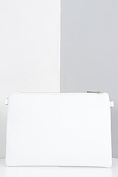 Boohoo Molly Zip Top Clutch Bag
