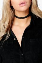 Boohoo Natalia Pu Twist Choker Black