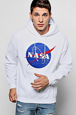 Boohoo Nasa Over The Head Hoodie