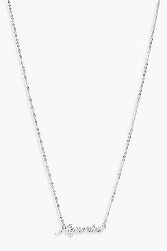 Boohoo Ava Aquarius Star Sign Necklace