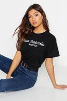 Boohoo San Antonio Slogan T-shirt