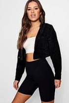 Boohoo Petite Lucy Cropped Shirt Sleeve Utility Jacket