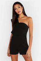 Boohoo Tall One Shoulder Playsuit