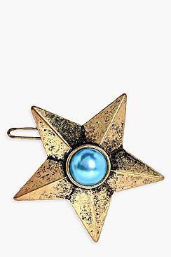 Boohoo Kerry Rustic Star Hair Clip