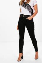 Boohoo Lucie High Rise 5 Pocket Skinny Jeans
