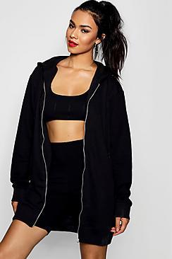 Boohoo Louise Longline Hooded Jacket