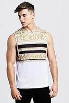 Boohoo Dropped Armhole Tank In Stripe Baroque