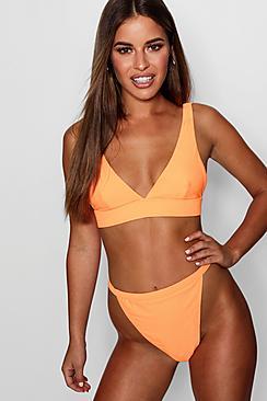 Boohoo Petite Mix & Match High Waited Bikini Bottom
