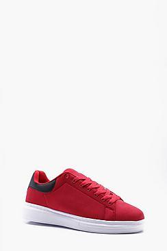 Boohoo Chunky Sole Faux Suede Trainers