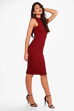 Boohoo Lorna Sleeveless Midi Dress