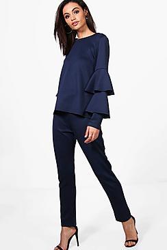 Boohoo Annabelle Scuba Skinny Trouser