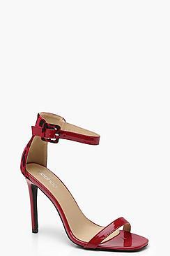 Boohoo Leopard Detail Two Part Heels
