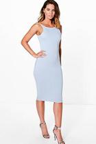 Boohoo Maurie Double Strap Formal Midi Dress