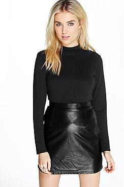 Boohoo Christine Turtle Neck Fine Gauge Jumper