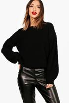 Boohoo Susie Balloon Sleeve Oversized Jumper