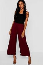 Boohoo Woven Tie Front Culottes