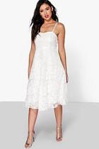 Boohoo Boutique Li Lace Strappy Sweetheart Midi Dress