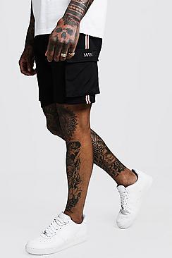 Boohoo Man Cargo Shorts With Rib Detail