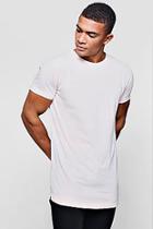 Boohoo Pink Bleached Effect Crew Neck T-shirt