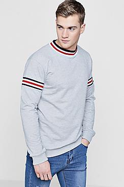 Boohoo Sweater With Sports Rib Co-ord