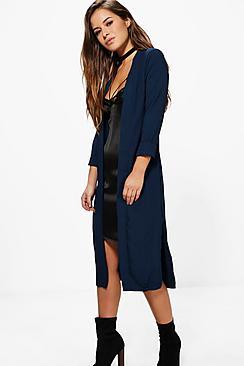 Boohoo Petite Harriet Turn Up Cuff Duster