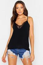 Boohoo Tall Lace Strappy Cami Top