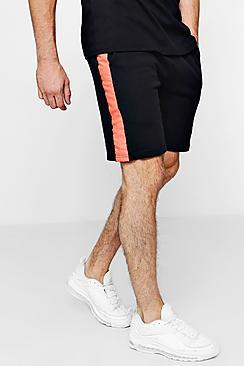 Boohoo Neon Taped Mid Length Short