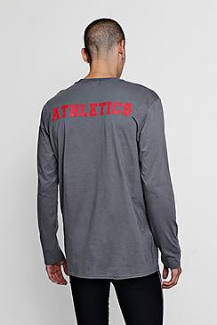 Boohoo Oversized T-shirt With Athletics Back Print