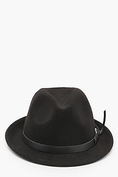 Boohoo Hannah Buckle Trim Fedora
