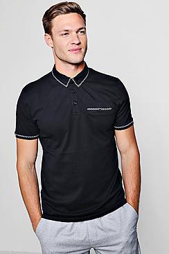 Boohoo Smart Jersey Polo