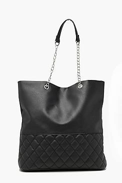 Boohoo Quilt Base Chain Handle Shopper