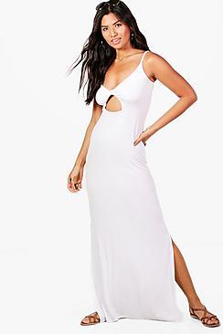 Boohoo Eloise Twist Front Cut Out Maxi Dress
