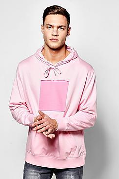 Boohoo Oversized Hoodie With Front Patch