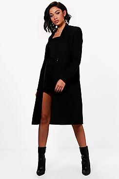 Boohoo Maya Tailored Wool Look Coat