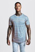 Boohoo Brooklyn Usa Stripe T-shirt