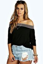 Boohoo Ebony Ripped Denim Shorts