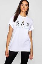 Boohoo San Francisco Slogan T-shirt