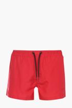 Boohoo Plain Short Swim Shorts Red