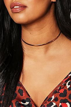 Boohoo Plus Skinny Metal Choker