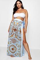 Boohoo Plus Karina Chain Print Sarong