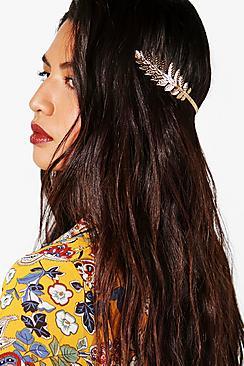 Boohoo Emma Feather Metal Headband