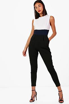 Boohoo Camilla Colour Block Jumpsuit