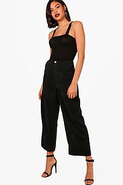 Boohoo Amy Cord Wide Leg Culotte