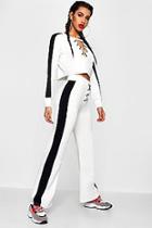 Boohoo Stefflon Don Lace Up Side Stripe Trouser