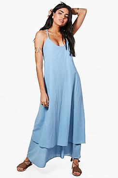 Boohoo Kayla Rope Detail Maxi Dress