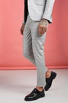 Boohoo Jaspe Prince Of Wales Skinny Fit Trouser