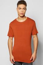 Boohoo Muscle Fit T Shirt Rust
