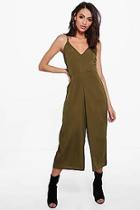 Boohoo Lexie Strappy Culotte Jumpsuit