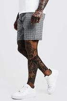 Boohoo Gingham Mid Length Jersey Short