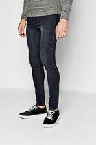 Boohoo Super Skinny Stretch Denim Charcoal Jeans